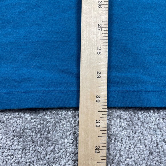 North Face T Shirt Mens XXL Mountain Exploring Cotton Blend Short Sleeve Blue - Picture 11 of 13